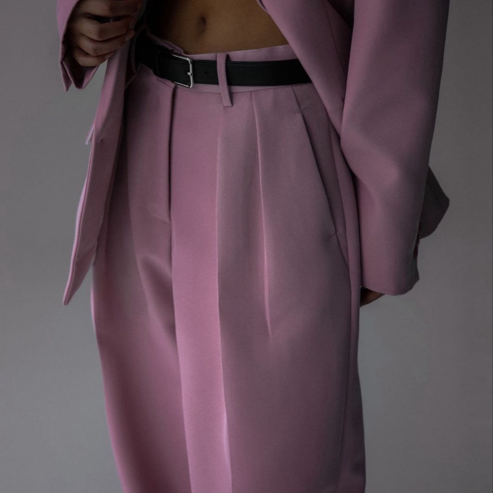 The Frankie shop Pink pleated trousers women pants suit pink pants for women